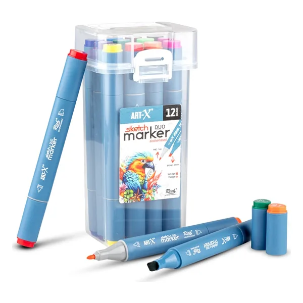 Art-X Sketch Duo 18046 12'li Çift Taraflı Marker Kalem Seti