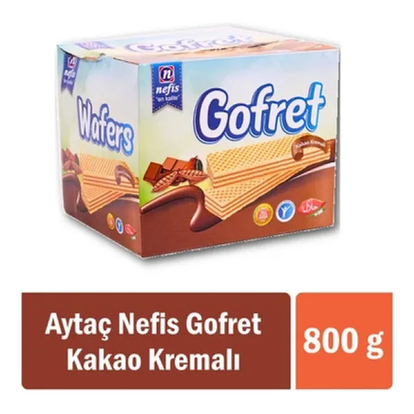 Aytaç Nefis Kakaolu Kremalı Gofret 800 gr
