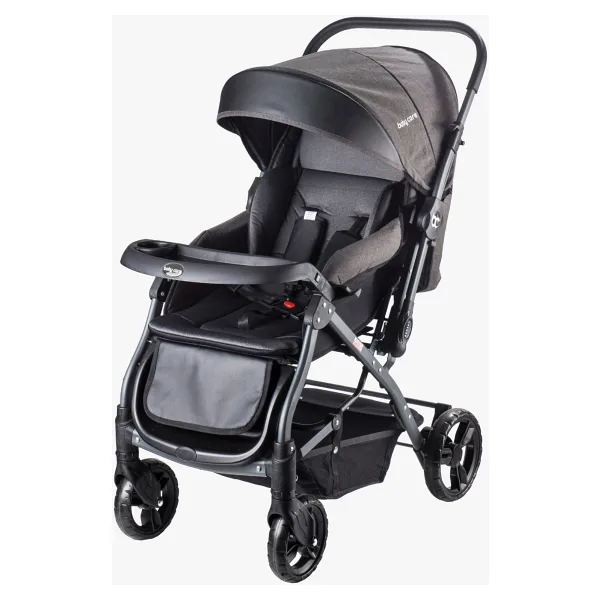 Baby Care BC-65 Capron Lüx Çift Yönlü Bebek Arabası Siyah
