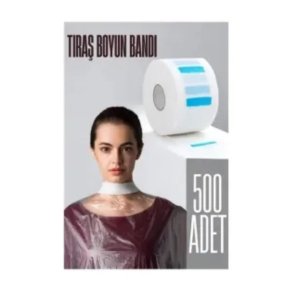 Bfs Kuaför Tıraş Boyun Bandı - Berber Boyun Bandı Tek Kullanımlık Boyun Bandı 500 Adet