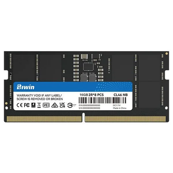 BIWIN 16GB 4800MHz DDR5 NOTEBOOK RAM BULK B45DSAG74840B-T02B