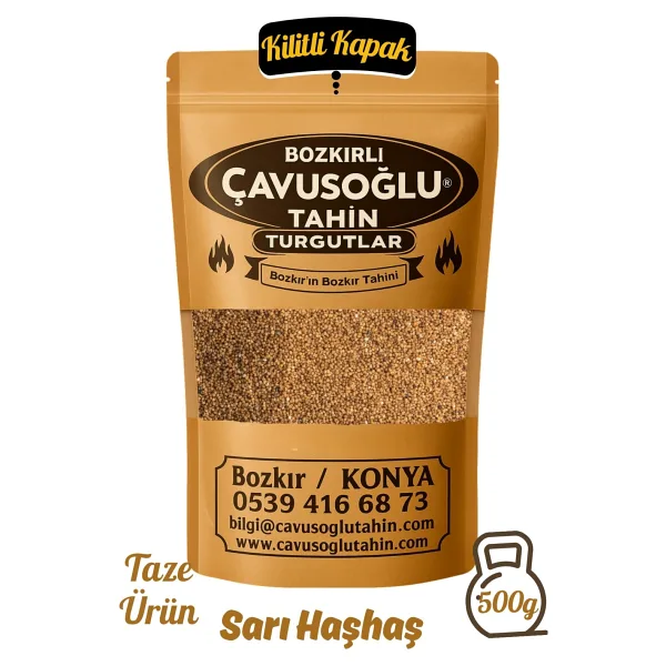 Bozkırlı Çavuşoğlu Sarı Haşhaş 500g