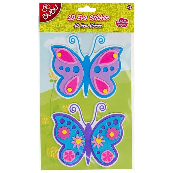 Bu-Bu Eva Sticker Karışık 3D Büyük BUBU-STS012
