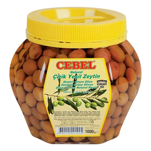 Cebel Çizik Yeşil Zeytin Pet 1 KG