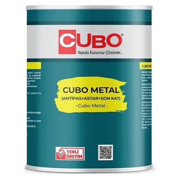 Cubo Metal Pas Boyası Ral 7016 Antrasit Gri 2,5 Litre