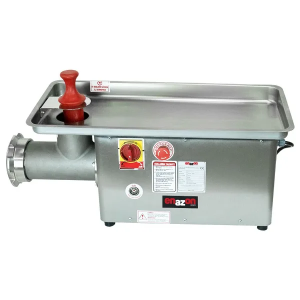 Enazon 32 No Et Kıyma Makinesi (380V Sanayi Elektriği Trifaze) 2,2 Kw 3 Hp (Beygir) - Gri