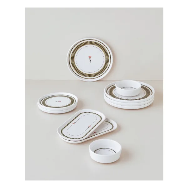 English Home Opal Seramik Kahvaltı Takımı 10 Parça 4 Kişilik Yeşil
