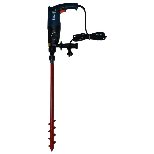 Ercgzl Matkap Uyumlu Toprak Burgu Makinesi 60CM x 5 cm (Kırmızı)