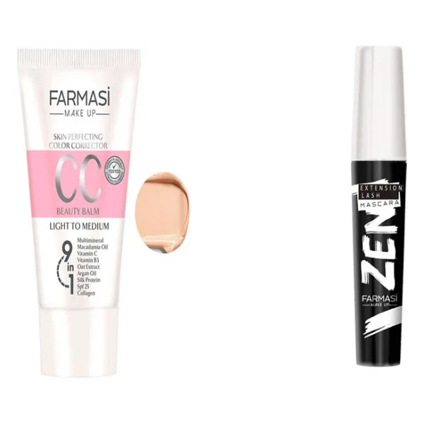 Farmasi Cc Krem 50 ml Açıktan Ortaya + Zen Maskara 8 ml