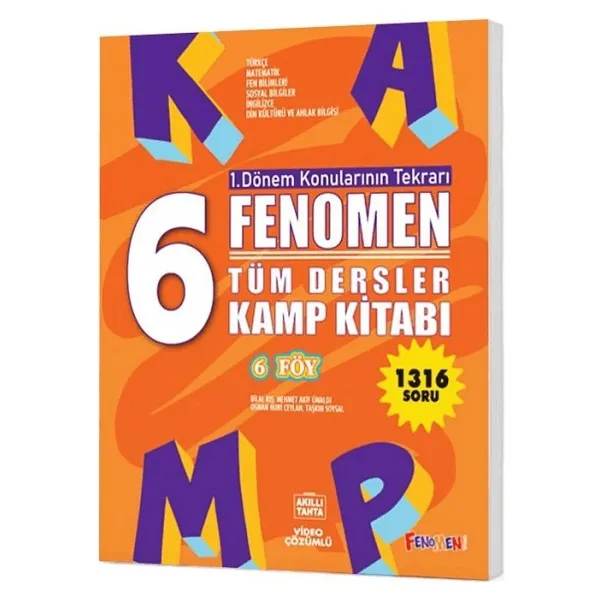 Fenomen Okul Yayınları 6. Sınıf Tüm Dersler Kamp Kitabı