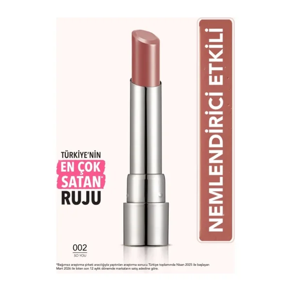 Flormar Sheer Up Parlak Bitişli Nemlendirici 002 So You Stick Ruj