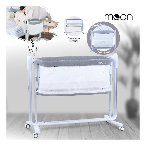 Huggy Moon Elektrikli Anne Yanı Beşik