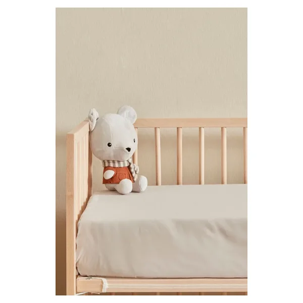 Karaca Home Açık Gri 70x140 cm Lastikli Bebek Çarşafı