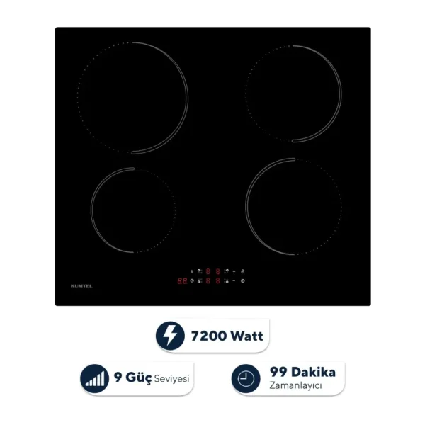 Kumtel HI6-4TB İndüksiyonlu Ankastre Ocak