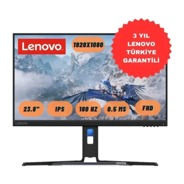 Lenovo Legion R24e 67CCGAC4TK 23.8" 0.5 ms Full HD Pivot IPS 180 Hz Oyuncu Monitörü