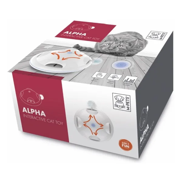 M-PETS Alpha İnteraktif Kedi Oyuncağı Beyaz
