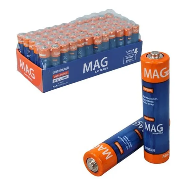 Mag MG-26172 1.5V 60'lı Çinko Karbon AAA İnce Kalem Pil