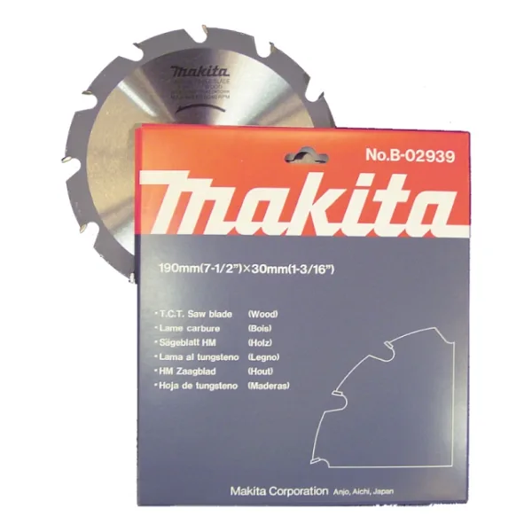 Makita B-02939 Elmas Daire Testere 190x12 Diş (Prf.Seri)