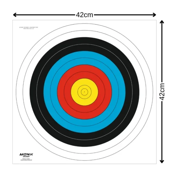 MONK HEDEF KAĞIDI 40 CM 10 HALKA 10'LU PAKET