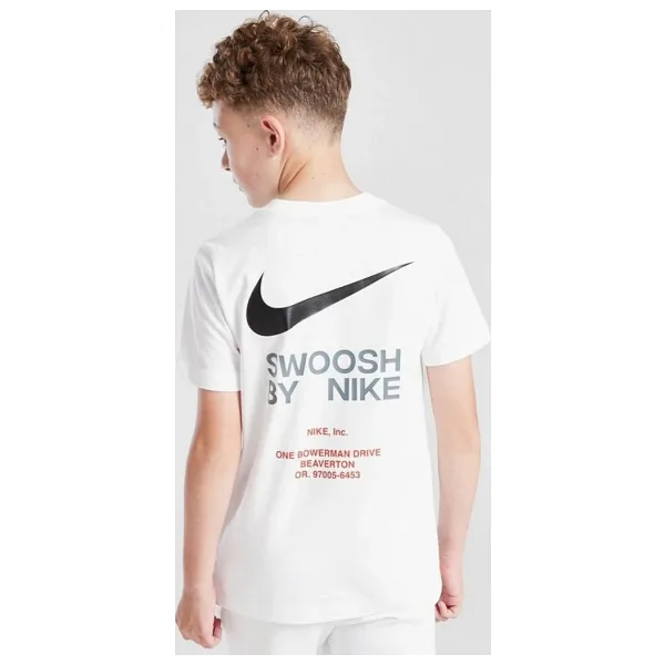 Nike Sportswear Graphic Cotton Kids Tee White Baskılı Unisex Çocuk Tişört Beyaz