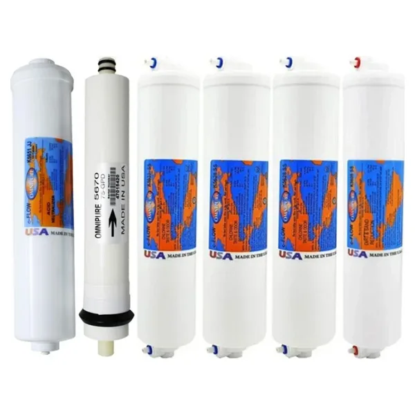 Omnipure K56 Serisi 6'Lı Filtre Seti K5651 Alkali Filtreli