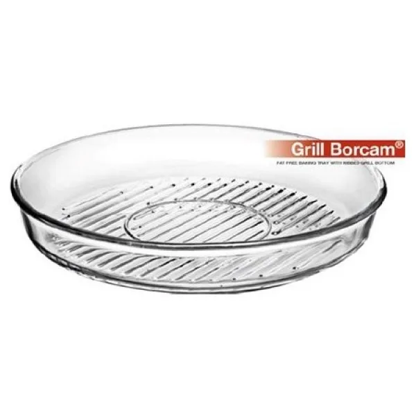 Paşabahçe 59544 2950 cc 32 cm Grill Yuvarlak Borcam