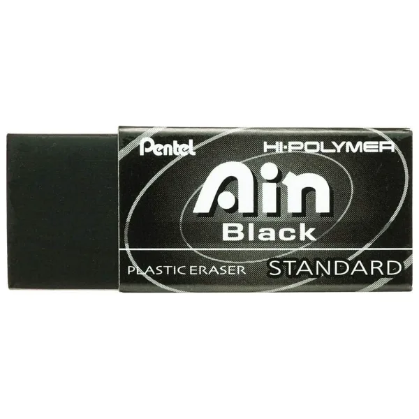 Pentel Hi-Polymer Ain BLACK Silgi