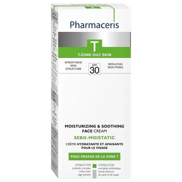 Pharmaceris T Sebomatt Moistatic Intensive Hydrating Cream Spf 30 50 ml Akneli Cilt Kremi