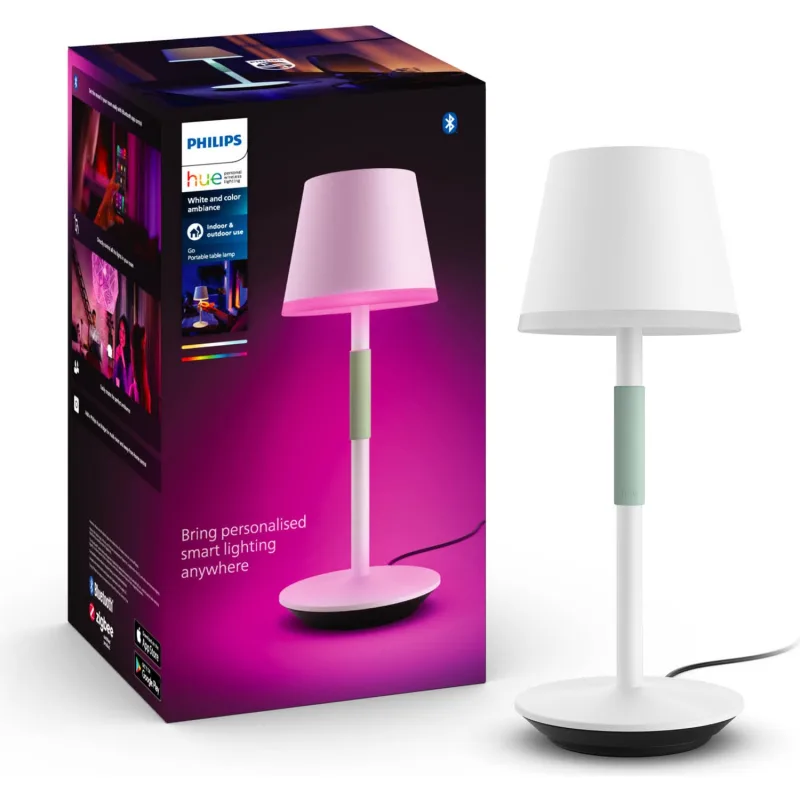 Philips Hue Go Belle 8719514404571 Taşınabilir Beyaz Akıllı Masa Lambası