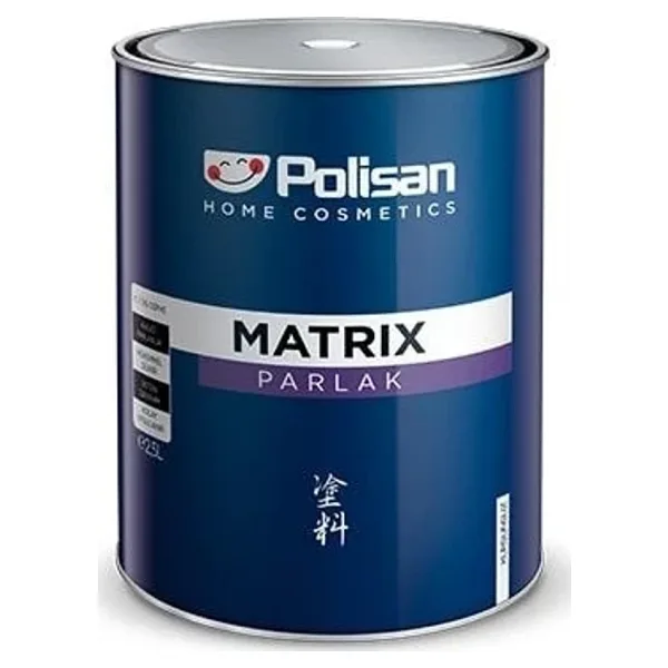 Polisan Matrix Parlak Sentetik Boya Siyah 15 Lt