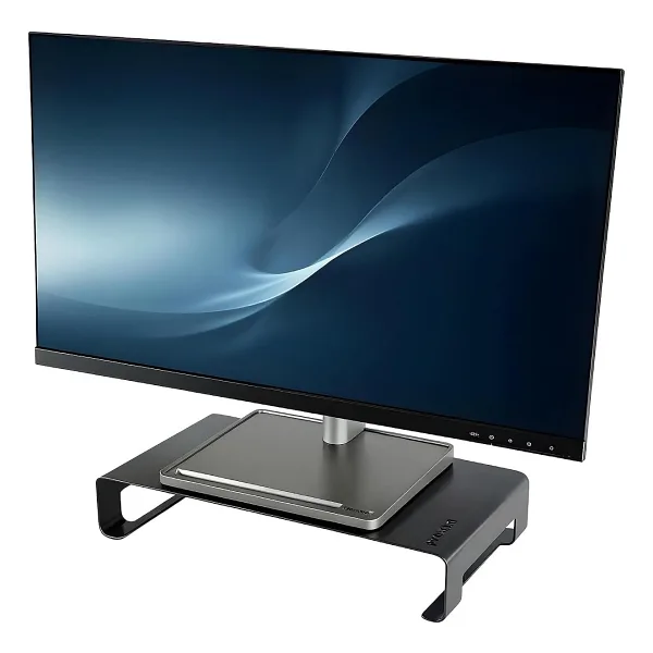 Prexua Riser Masaüstü Monitör Standı - Monitör Yükseltici - Siyah - Medium
