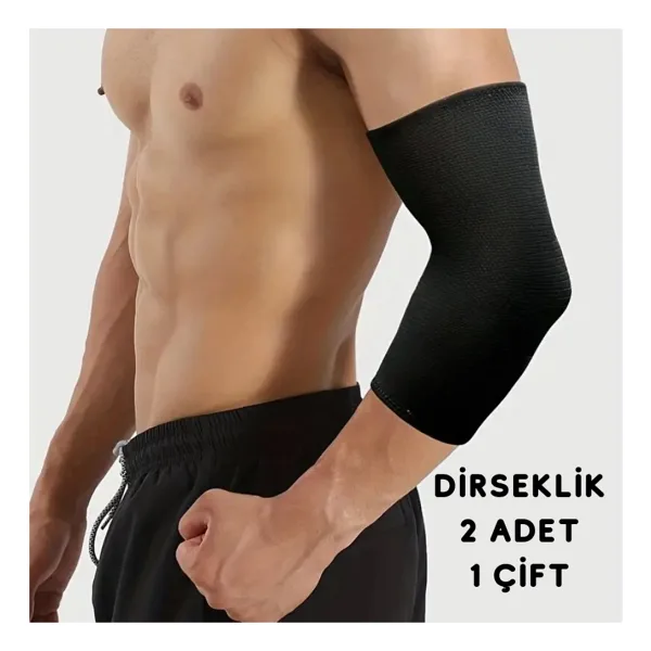 RUTBİL SPORTS DESDEKSİZ DİRSEKLİK-FİTNESS-GYM-KOŞU-FUTBOL-BASKETBOL-VOLEYBOL-KOŞU-BOKS 1 ÇİFT DİRSEKLİK