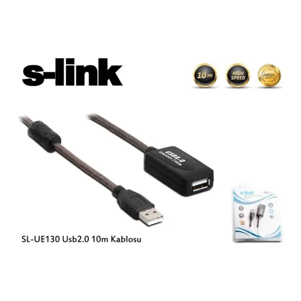 S-link SL-UE130 10 m USB 2.0 Uzatma Kablosu