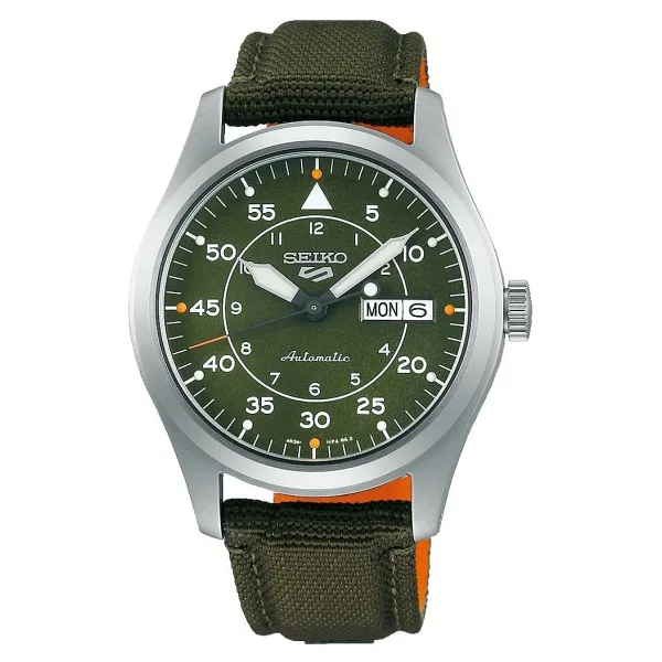 Seiko 5 Sports Field SRPH29 Kumaş Kordon Yeşil Erkek Kol Saati
