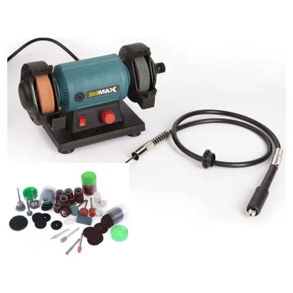 stilmax Multi Function Spiralli Gravür Zımpara Taş Motoru Oyma Seti + 105 Pcs Uç Hediyeli 450 w
