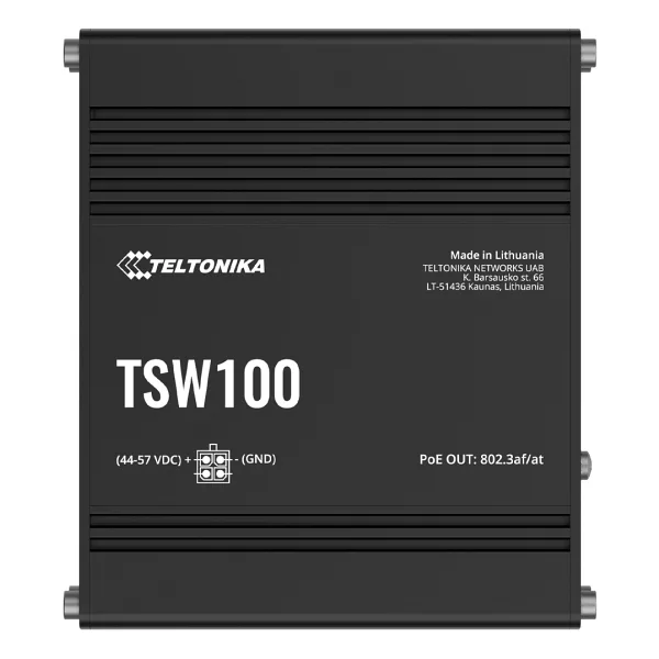 Teltonika TSW100 4 Port Yönetilmez PoE Switch