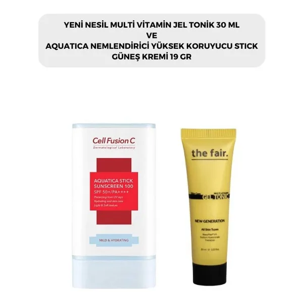 The Fair. Multi Vitamin Jel Tonik 30 Ml Ve Cell Fusion C Aquatıca Stick Güneş Kremi 19 G