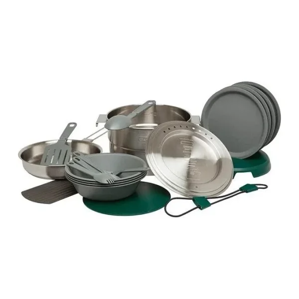 The Full Kitchen Base Camp Cook Set - Paslanmaz Çelik Kamp Pişirme Seti 3.5L 3.7Qt
