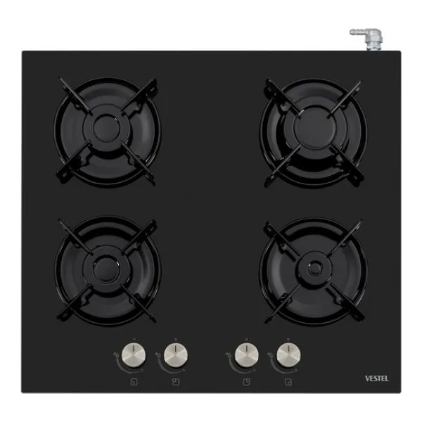Vestel SO 6114 YS DG Siyah Cam Set Üstü Ocak