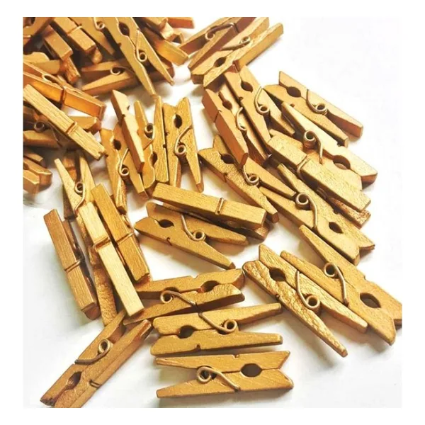 100'lü Gold Ahşap Mandal 2.5cm (10'lu Paket-1000 Adet)