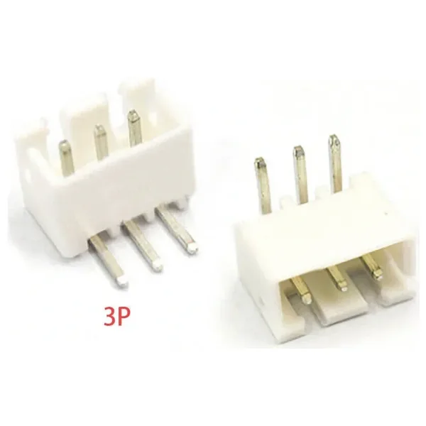 3 Pin JST-XH 2.54 Tunik Konnektör Erkek Eğik 90°