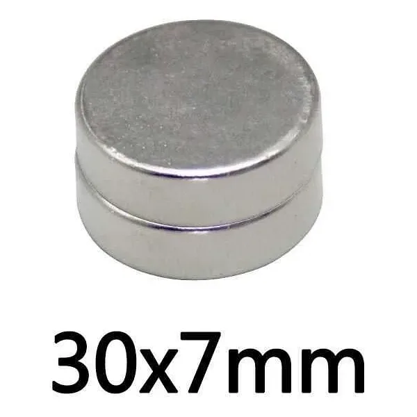 30X7mm Neodyum Güçlü Mıknatıs - Neodim Magnet