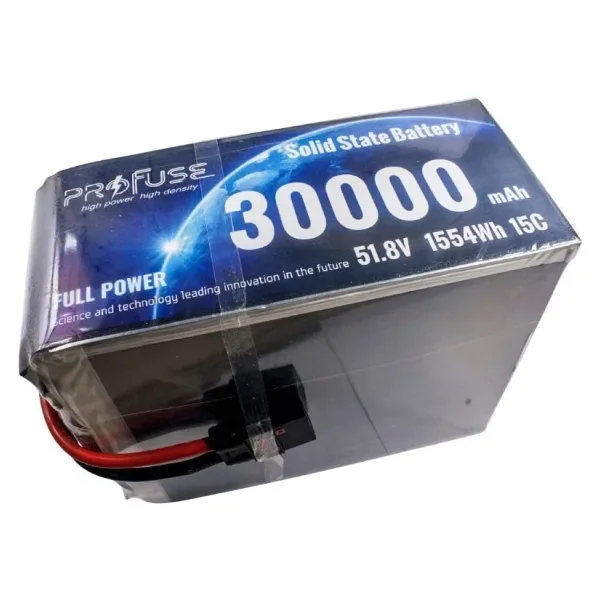 51,8V 14S 30000mAh 15C Solid State Lipo Batarya