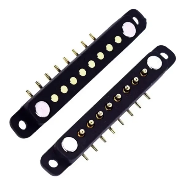 8-Pin 2.54mm 90C Pogo Pin Manyetik Konnektör Takımı - Kulaklı