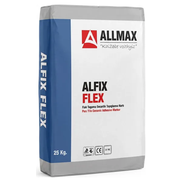 Allmax Alfix Flex Seramik Yapıştırma Harcı Gri 25 kg