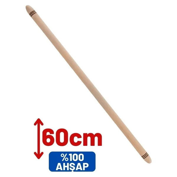 Askıcı Ahşap Oklava Büyük Boy 60 cm