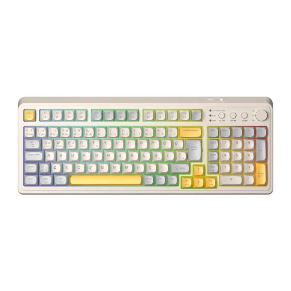 Aula S99 Retro RGB %96 Kablolu/Kablosuz Oyuncu Klavyesi