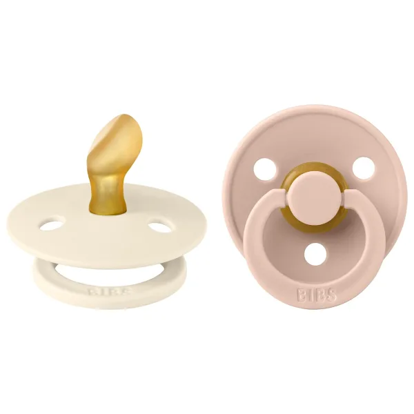 Bibs Colour Anatomik Ivory-Blush 0-6 Ay İkili Kauçuk Emzik