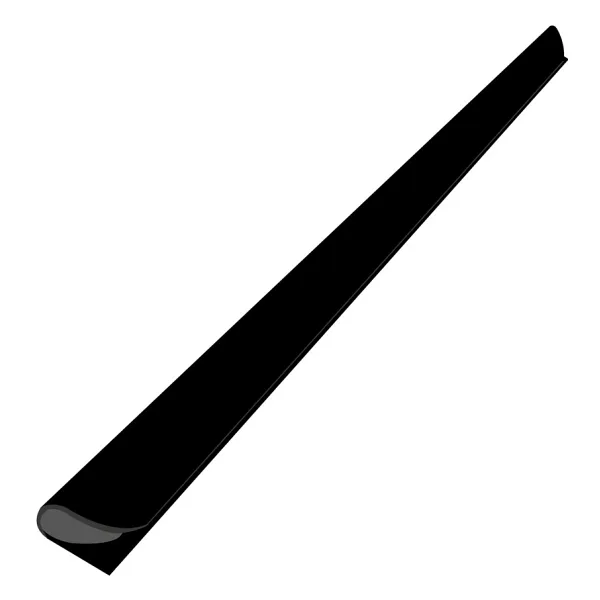 Bigpoint Oval Profil(Sırtlık) 6 mm Siyah 100'lü Kutu