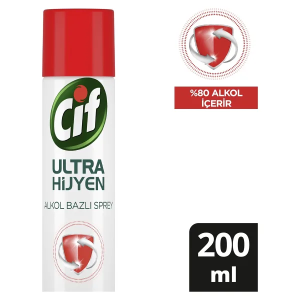 Cif Ultra Hijyen 200 ml Alkol Bazlı Sprey